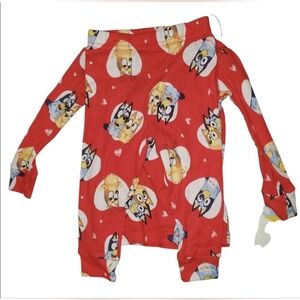 Bluey Red Pajama Set NWT Size: 18m